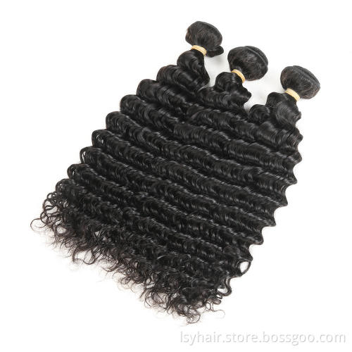 Unprocessed Human Hair Deep Wave Luxury Hair Extensions,12A Grade Best Quality Virgin Cambodian Hair